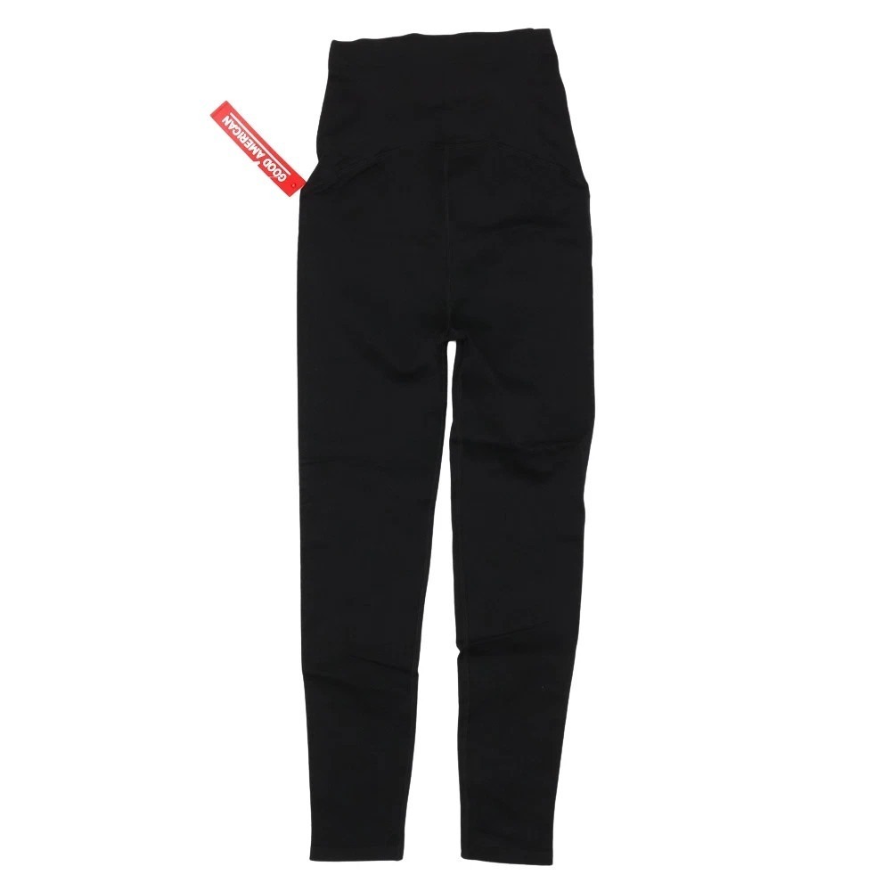 Good American Maternity Leggings GP0230 BLACK Size 2/3 [Medium/Large]
